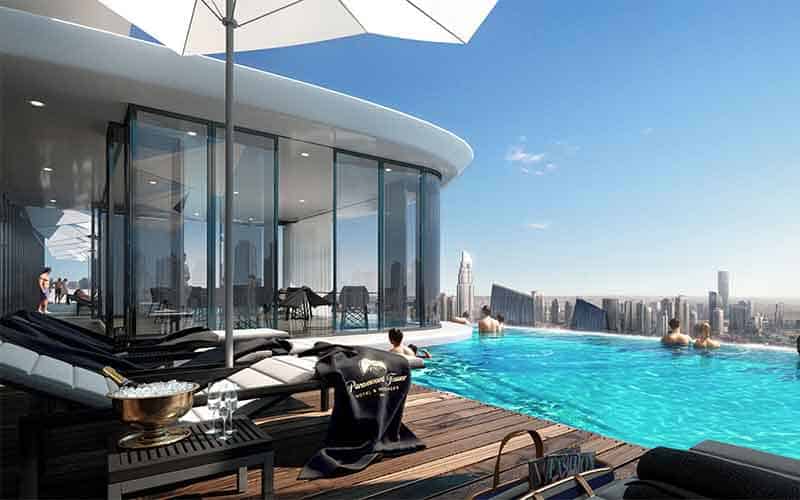 استخرهای لوکس هتل پارامونت دبی