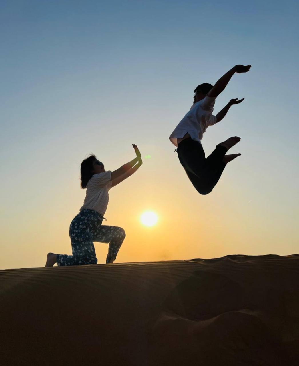 پریدن در صحرا دبی
