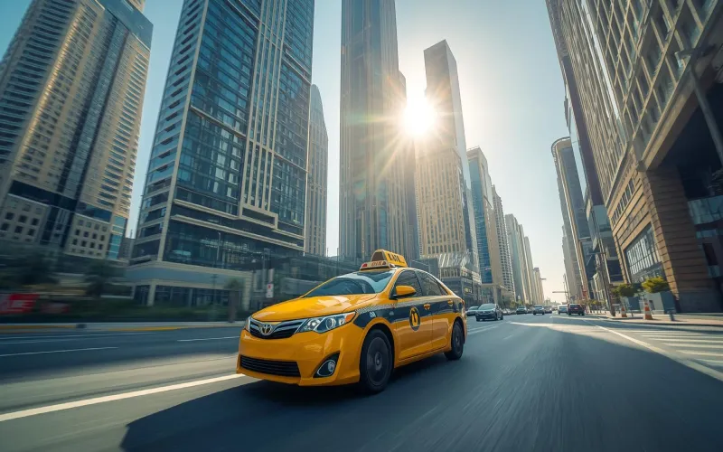 تاکسی شهری در خیابان های دبی-چگونه در دبی تاکسی بگیریم