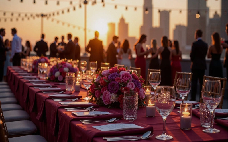 جشن تولد خصوصی روی پشت بام هتل در شهر دبی