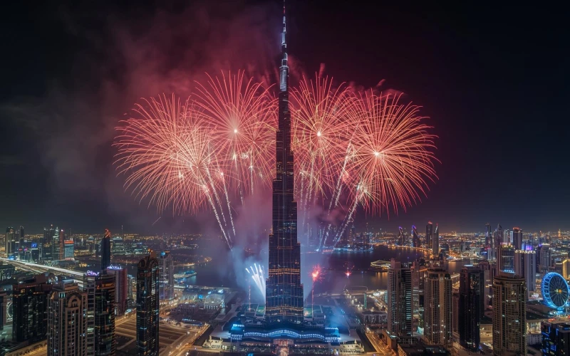 آتش بازی در برج خلیفه