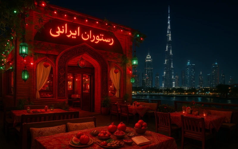 برنامه های شب یلدا در رستوران های دبی