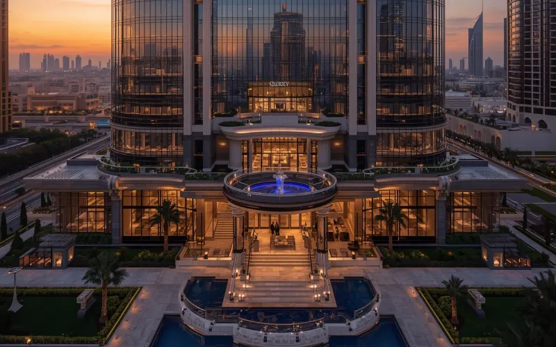 بهترین هتل های دبی و نمای بیرونی یکی از هتل های داون تاون دبی - UinvestGroup